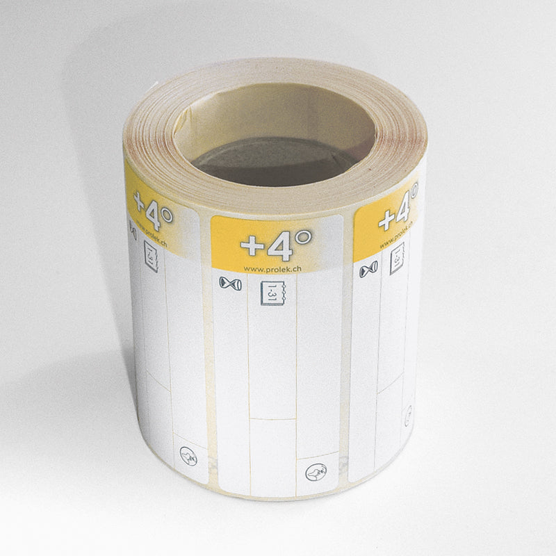 Étiquette jaune +4°C