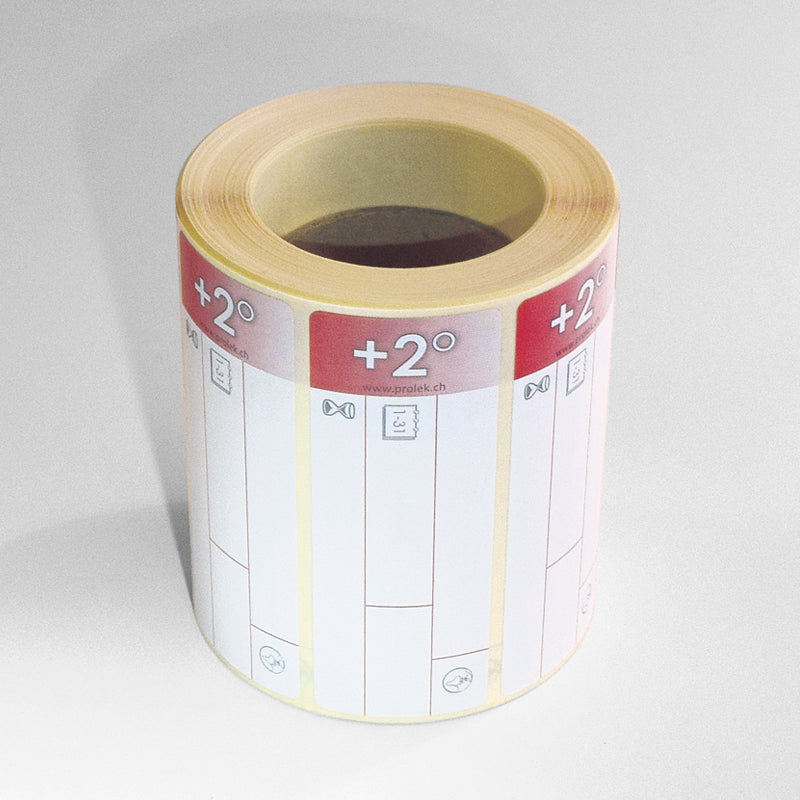 Étiquette rouge +2°C